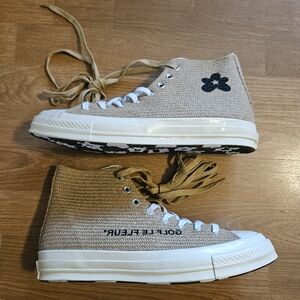 Men Size 10.5 Converse Chuck Taylor All Star 70 Golf Le Fleur High Fabric Weave